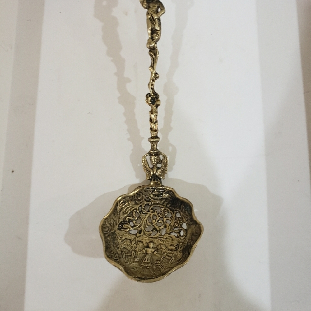 Vintage Brass Tea Strainer